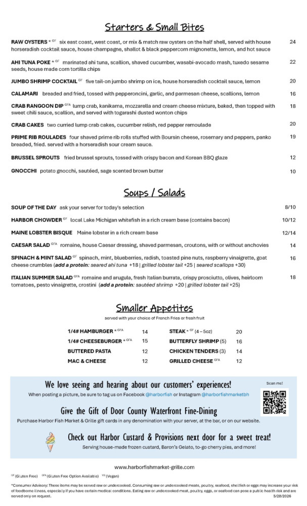 EarlySummerDinnerMenu 5 v2.20.2026 2pageversion Page 1