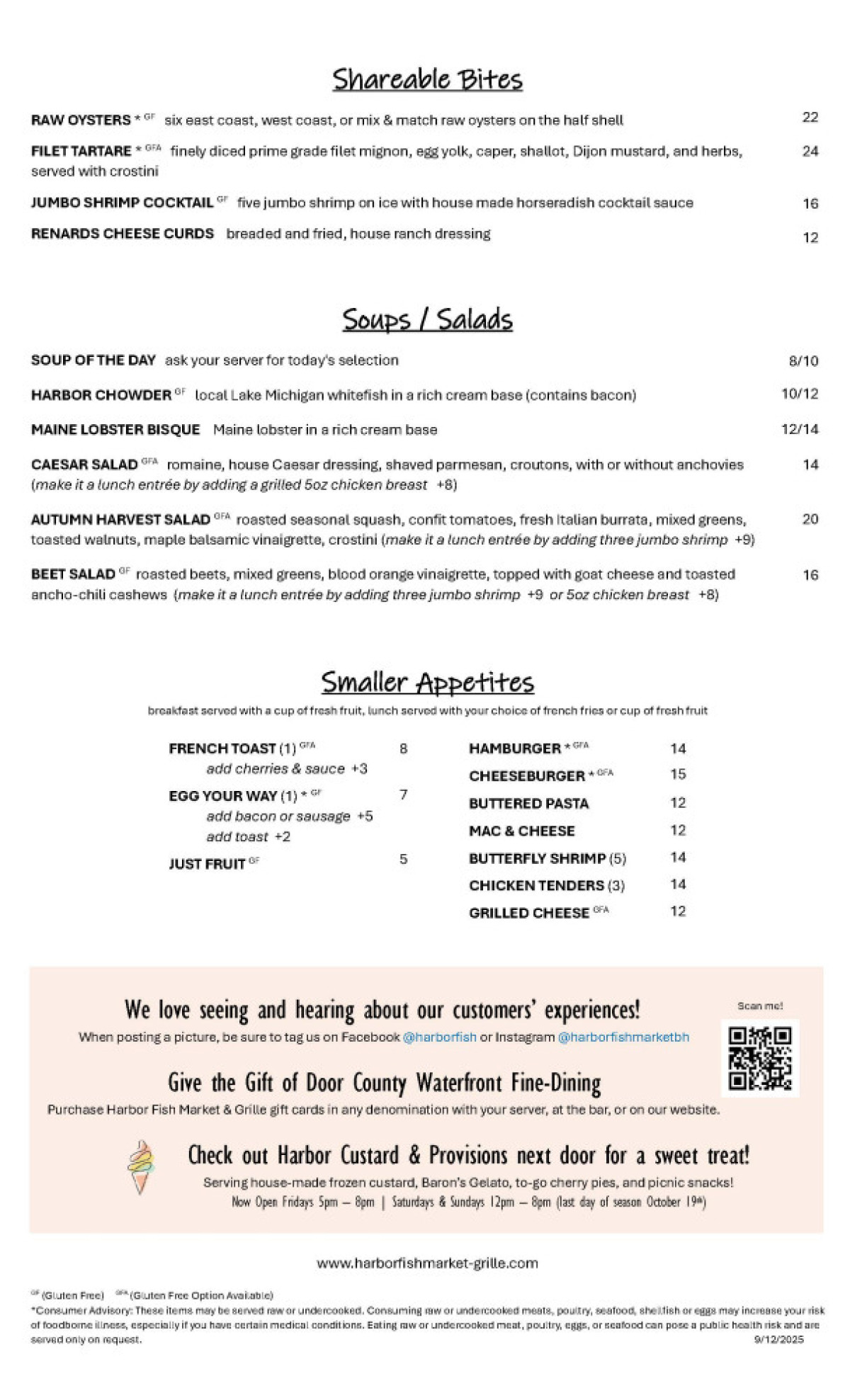 FallBrunchMenu 9.7.2025 Page 1