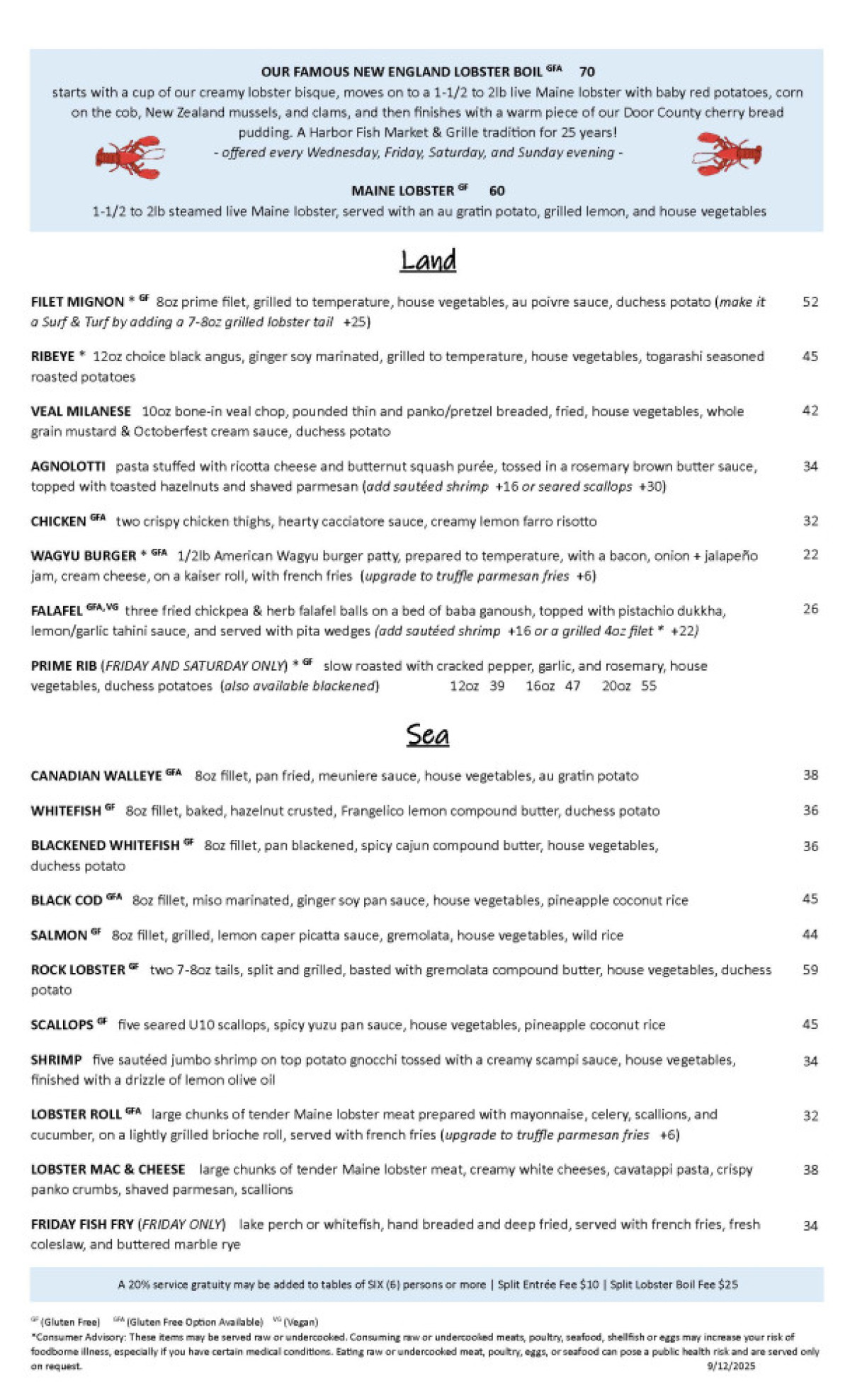 FallDinnerMenu 9.7.2025 Page 2