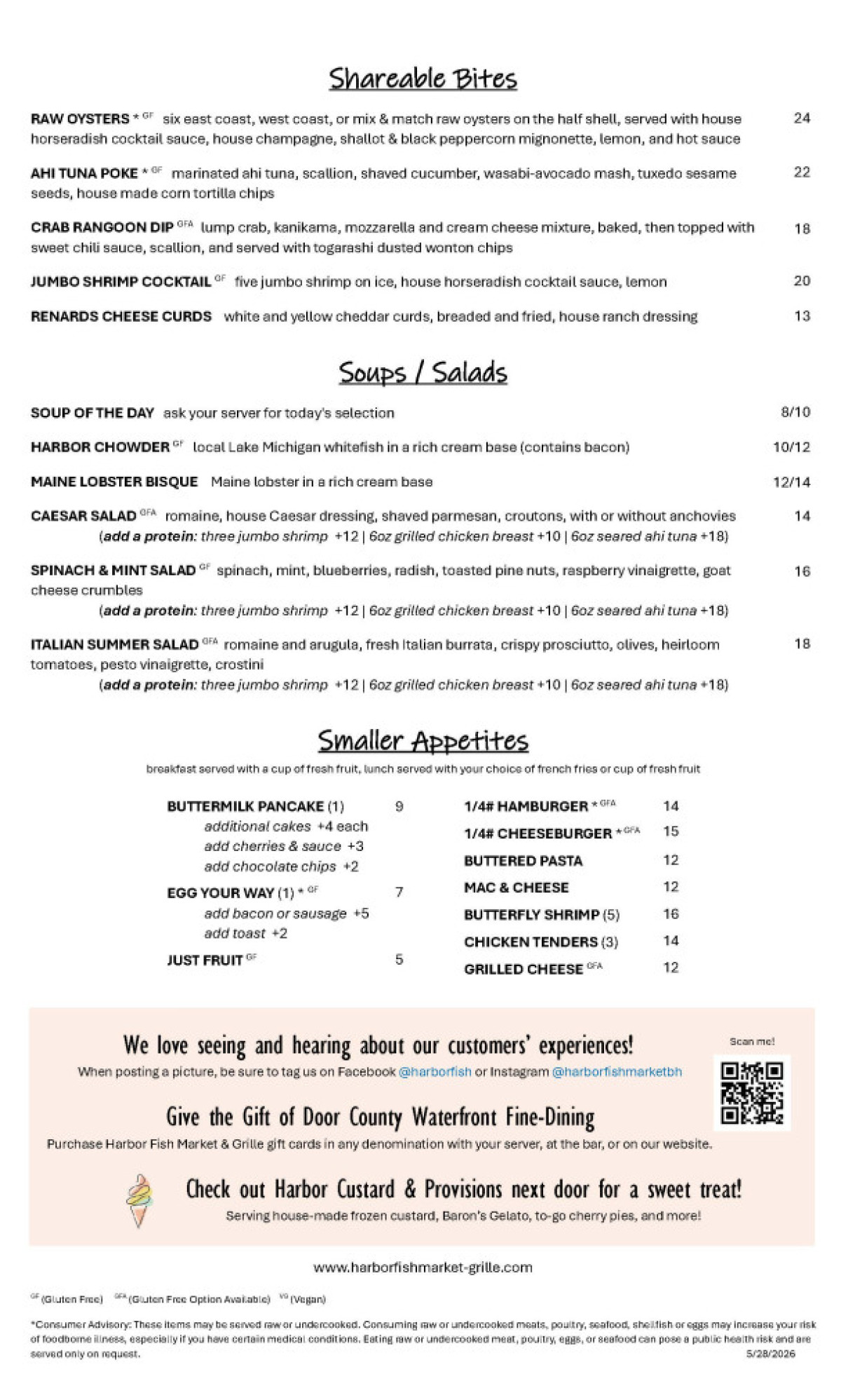 SpringBrunchMenu 5.26.2026 Page 1
