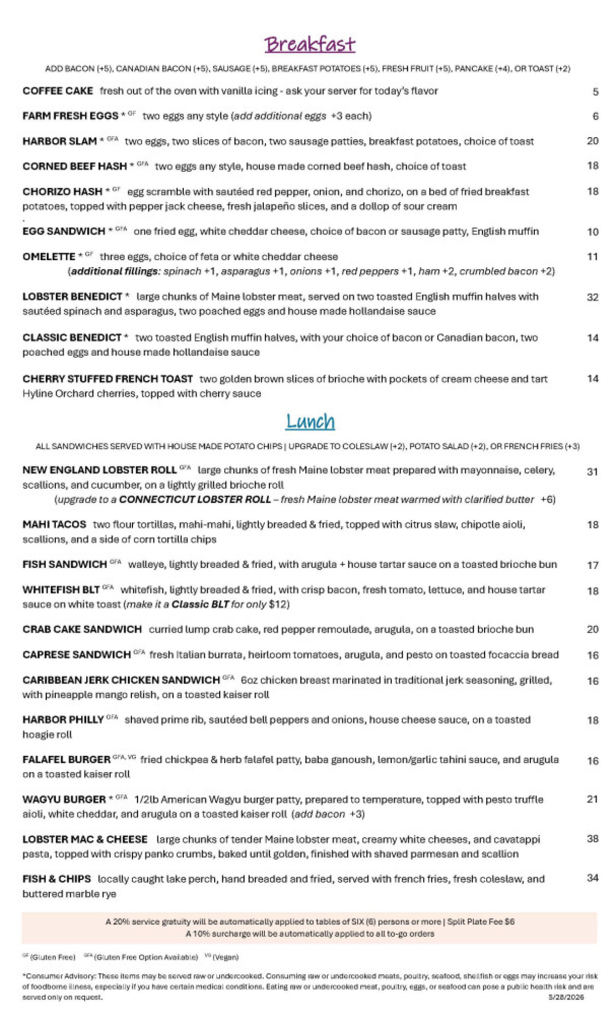 SpringBrunchMenu 5.26.2026 Page 2