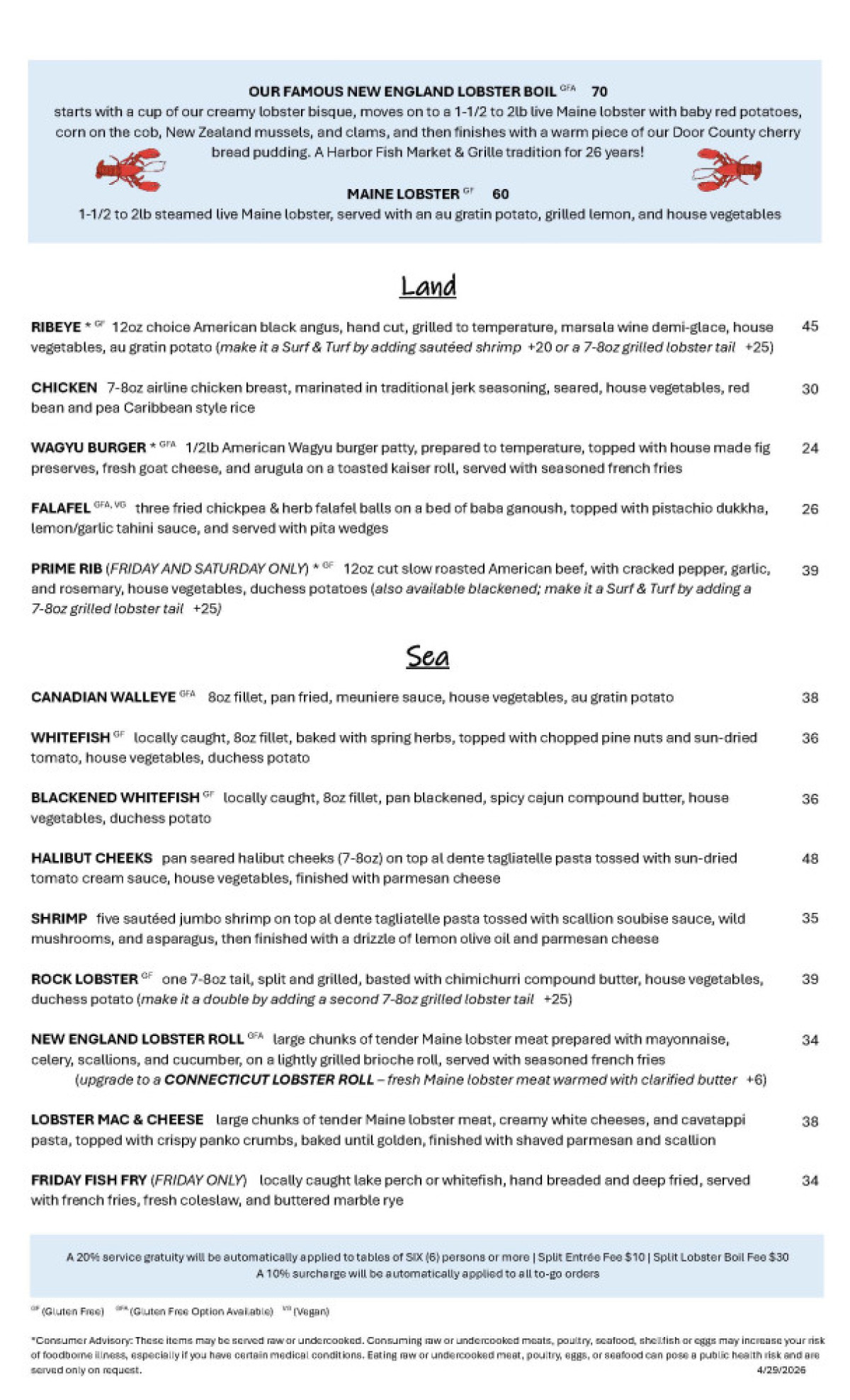 SpringDinnerMenu 4.24.2026 2pageversion Page 2