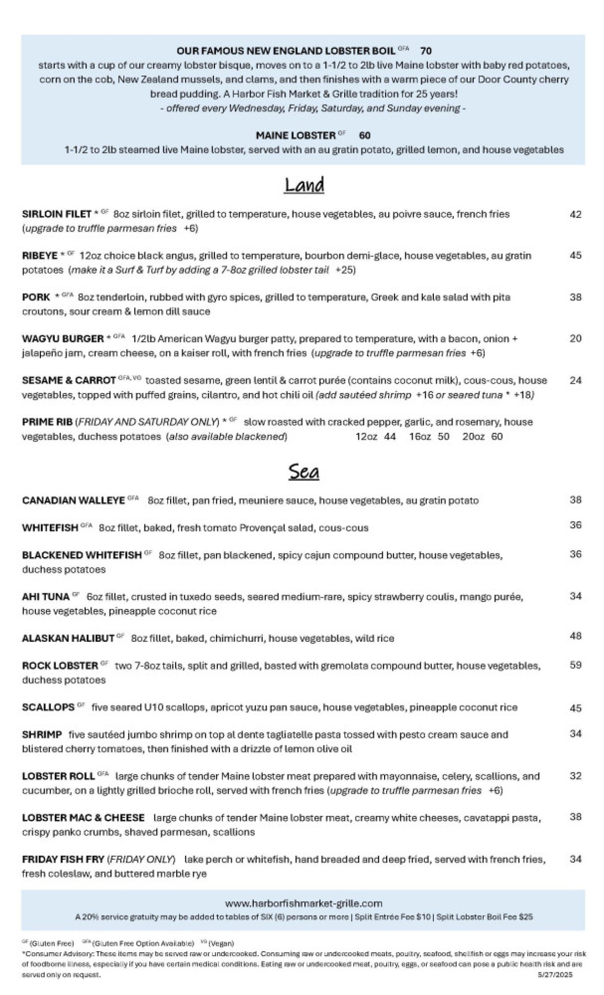 SummerDinnerMenu 5.27.2025 Page 2