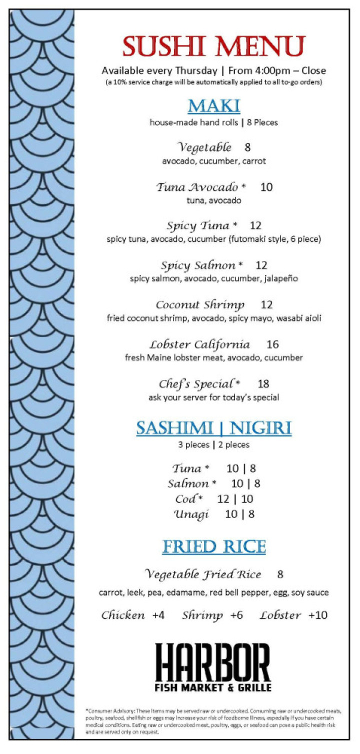 Sushi Thursdays 1.29.2026